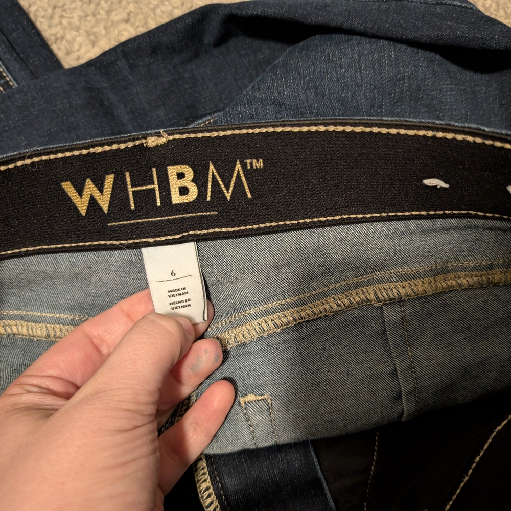White House Black Market Dark Wash Skinny Jeans - Picture 5 of 8